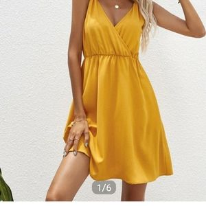 Knot strap solid Dress